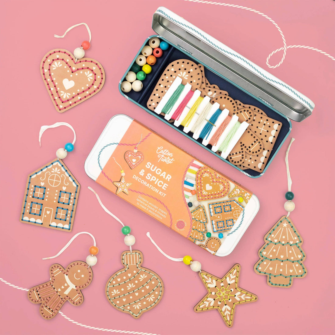 Sugar & Spice Stitched Ornament Kit