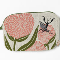 Flowers & Mantis Poetry Pouch by MoritaMiW