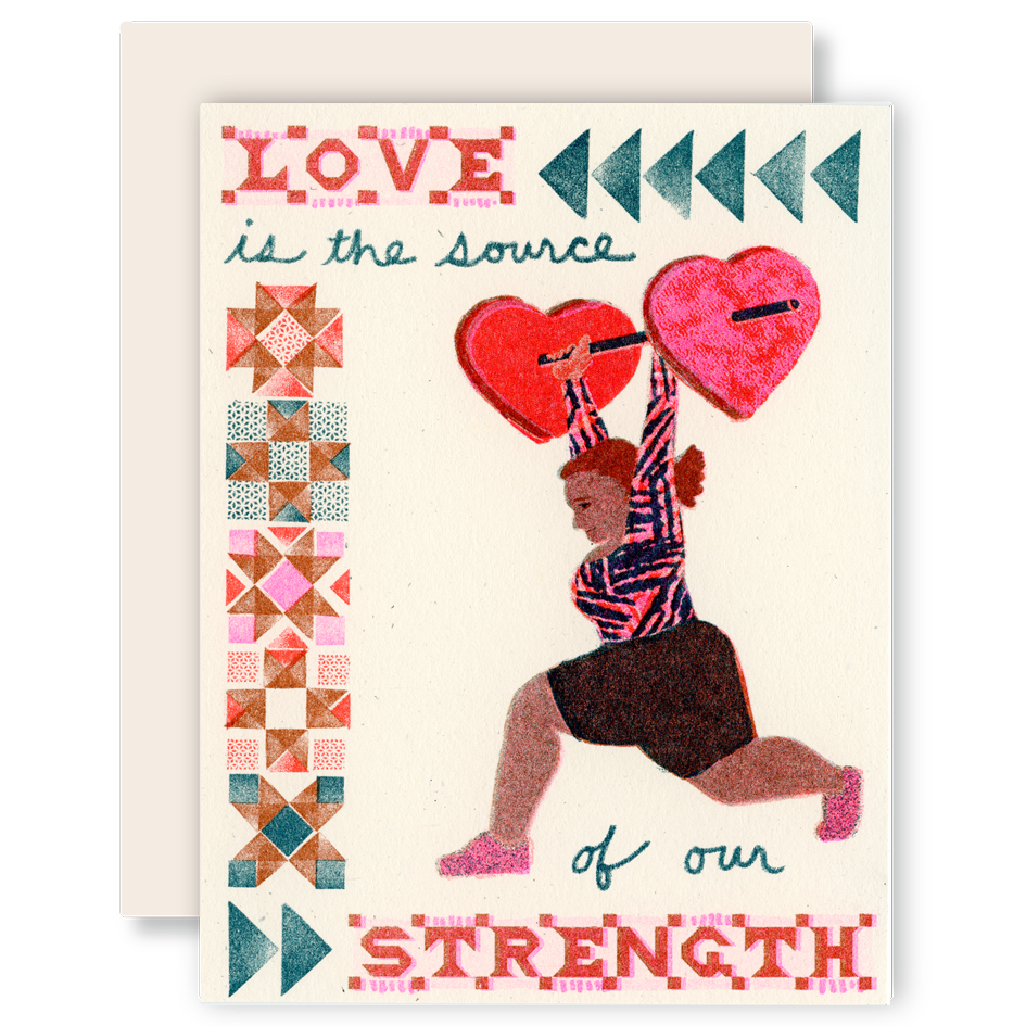 Love is the Source Risograph Card