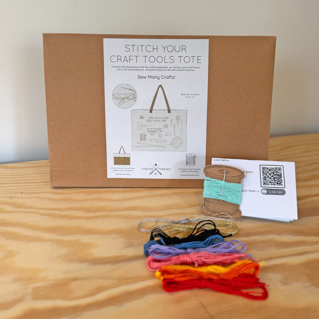 Craft Tools Tote Embroidery Kit