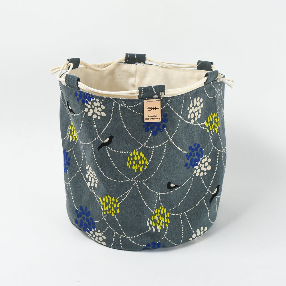 Asa Bucket Bag - Gray Birdie