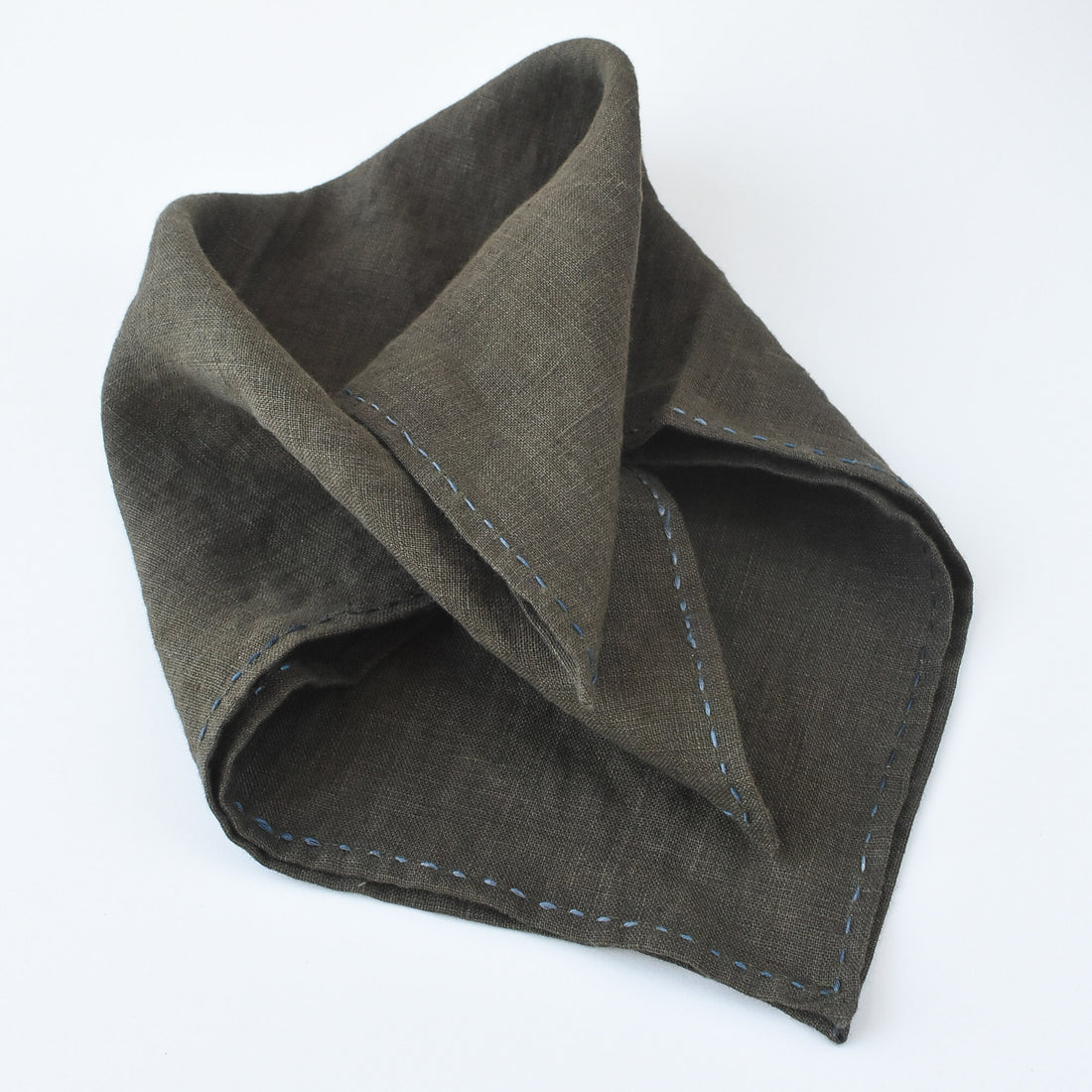 Linen Bandana, Knapsack Brown