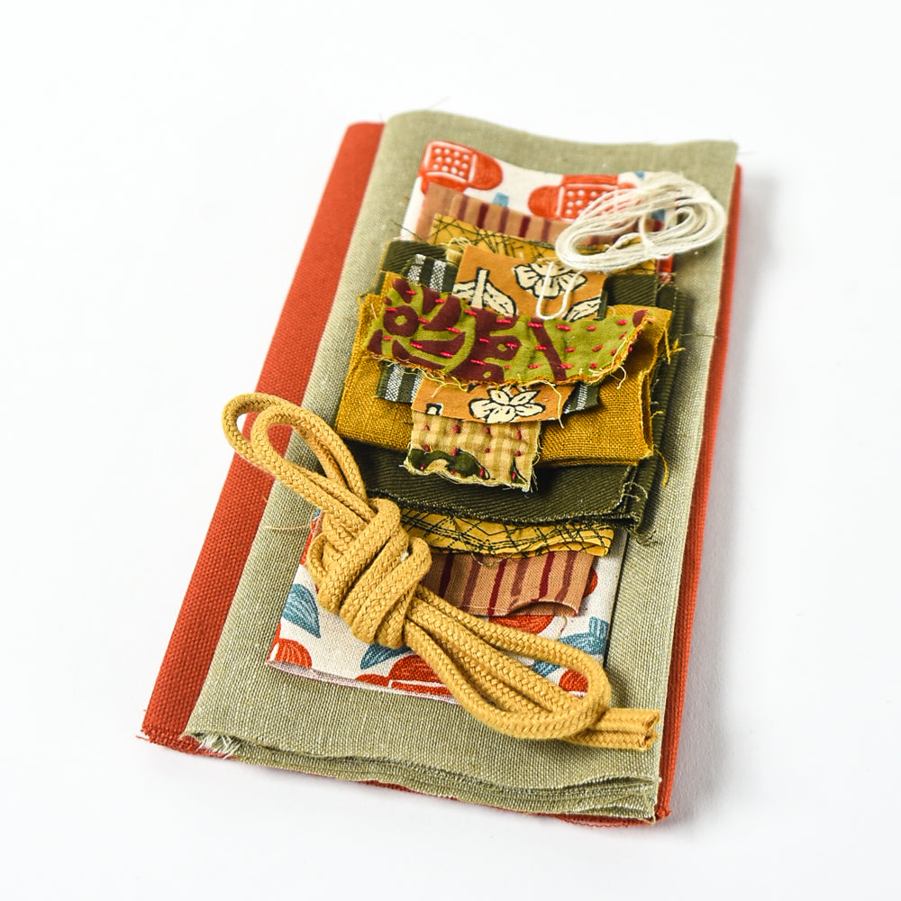 Fabric Pack for Modern Japanese Rice Pouch - Rusty olive