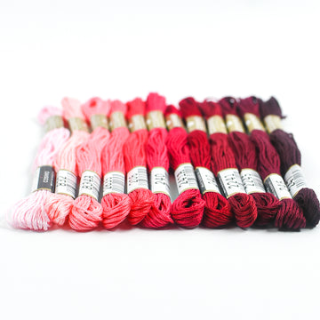 Embroidery Thread Pack - Red Camellia