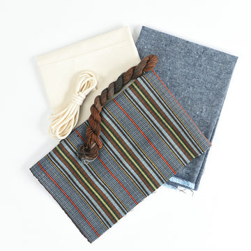Komebukuro Pouch Supplies, Heritage Ed. - Workwear Stripe (wool)