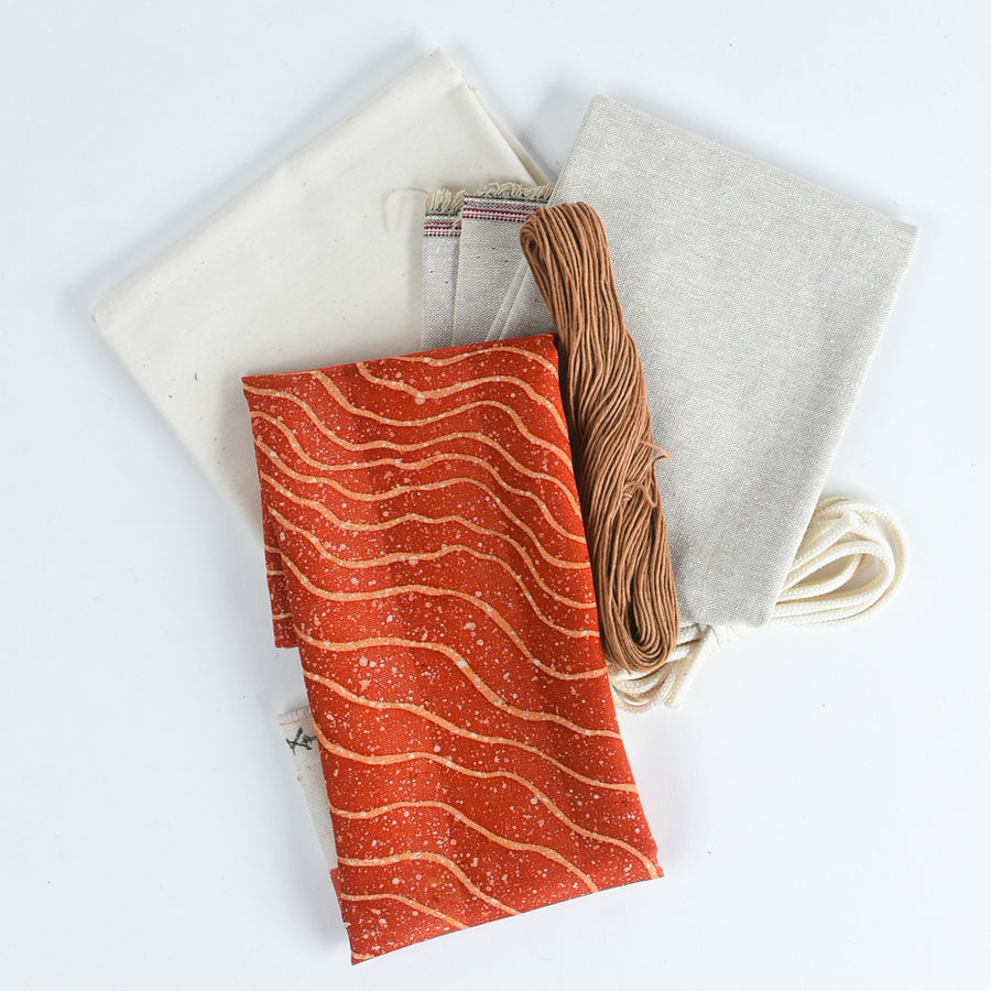 Komebukuro Pouch Supplies, Heritage Ed. - Persimmon (silk)