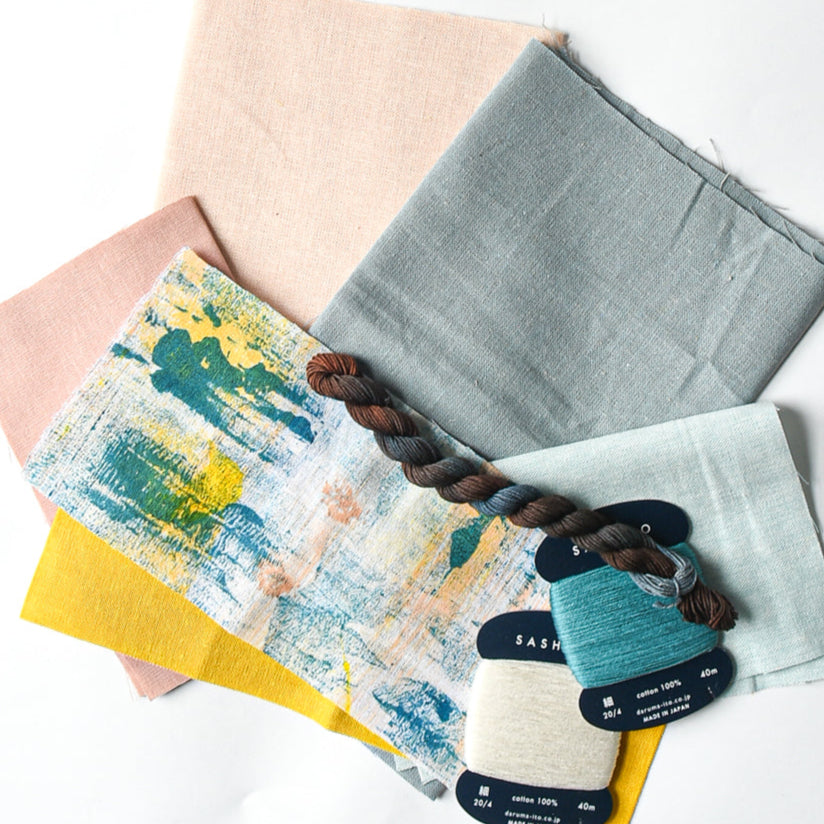 Brooklyn Mojo Fabric & Thread Bundle – Vernal Dawn