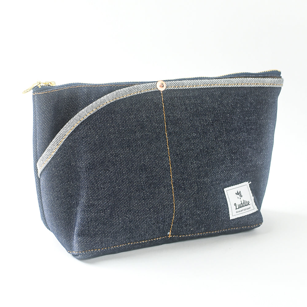 Okayama Denim Large Pouch - Solid Twill