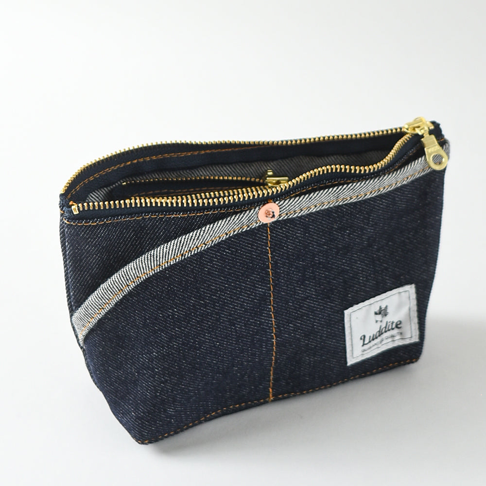 Okayama Denim Small Pouch - Solid Twill