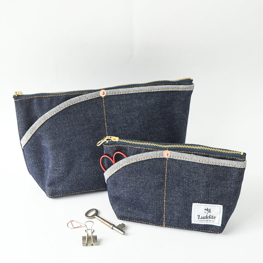 Okayama Denim Small Pouch - Solid Twill