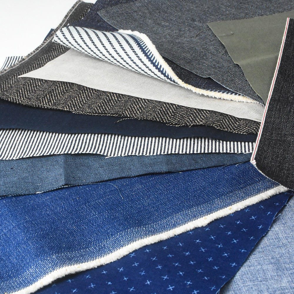 Japanese Workwear Swatch Pack - 10 Cuts from Specialty Mills