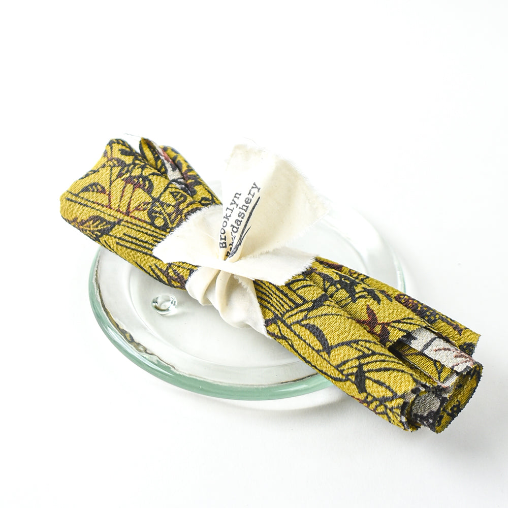 Vintage Deadstock Hand-Painted Yūzen Silk 1/2 yd cut