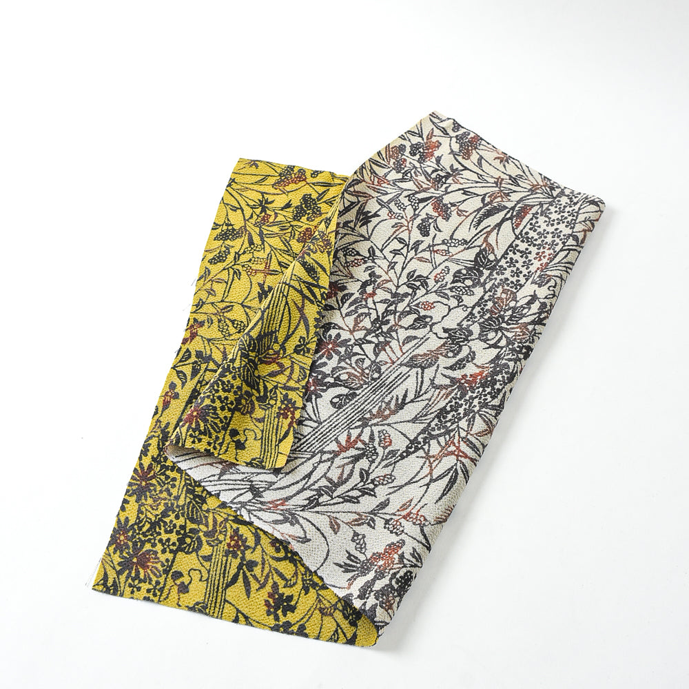 Vintage Deadstock Hand-Painted Yūzen Silk 1/2 yd cut