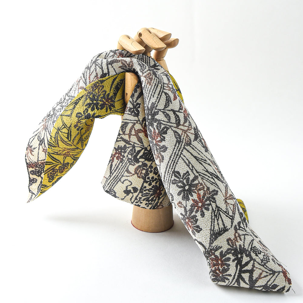 Vintage Deadstock Hand-Painted Yūzen Silk 1/2 yd cut