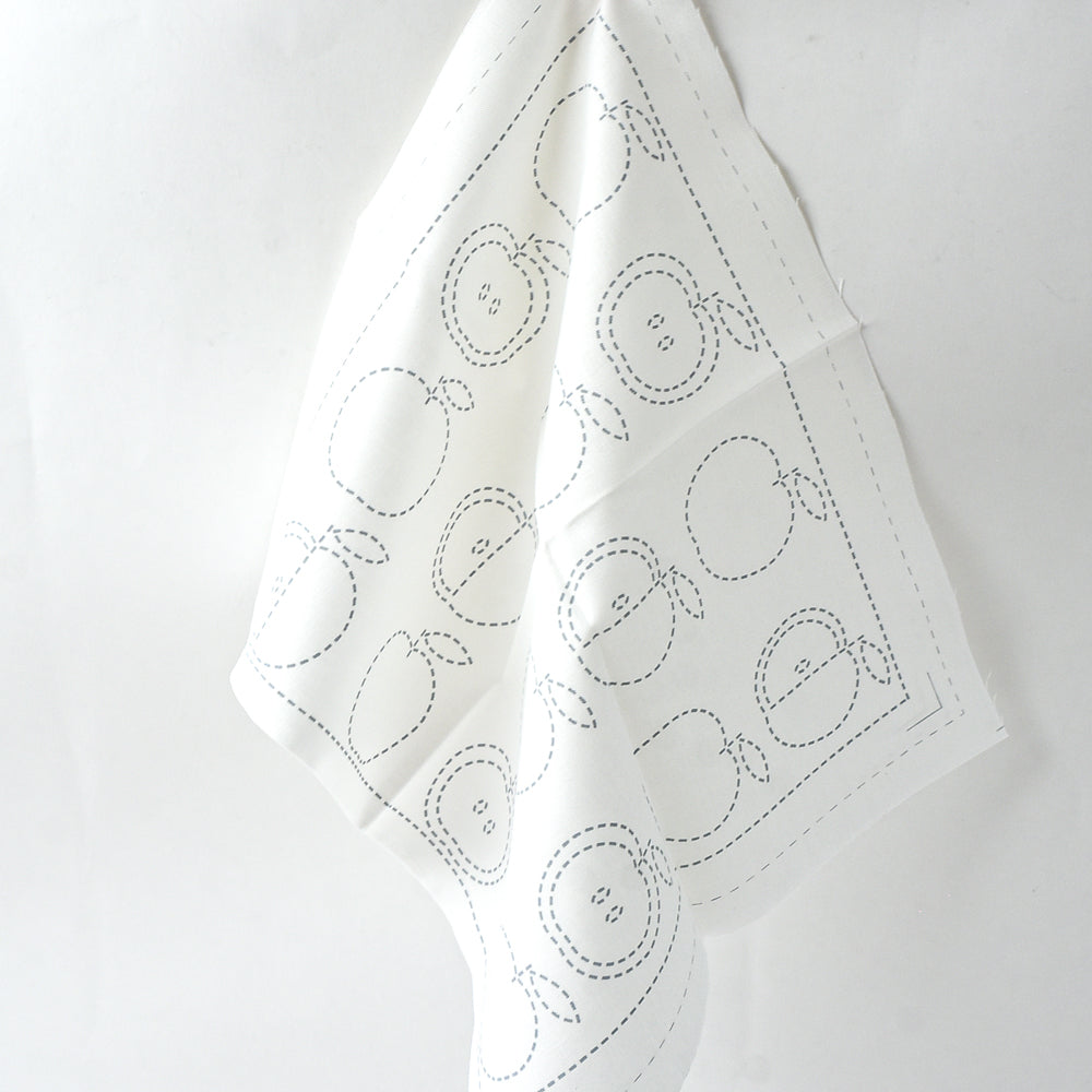 Apple Sashiko Cloth