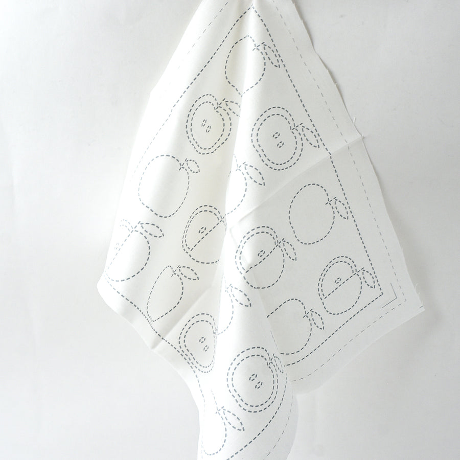 Apple Sashiko Cloth