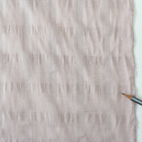 Rare Botanical-Dyed Windowpane Cotton, Cherry Blossom Pink