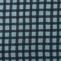 Slub Cotton, Navy Gingham