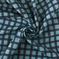 Slub Cotton, Navy Gingham