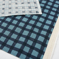 Slub Cotton, Navy Gingham