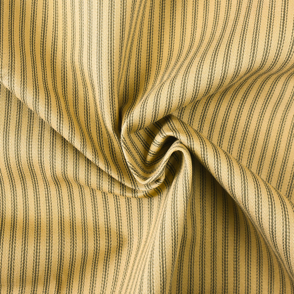 Organic Cotton Ticking Canvas 11 oz - Overdyed Ochre