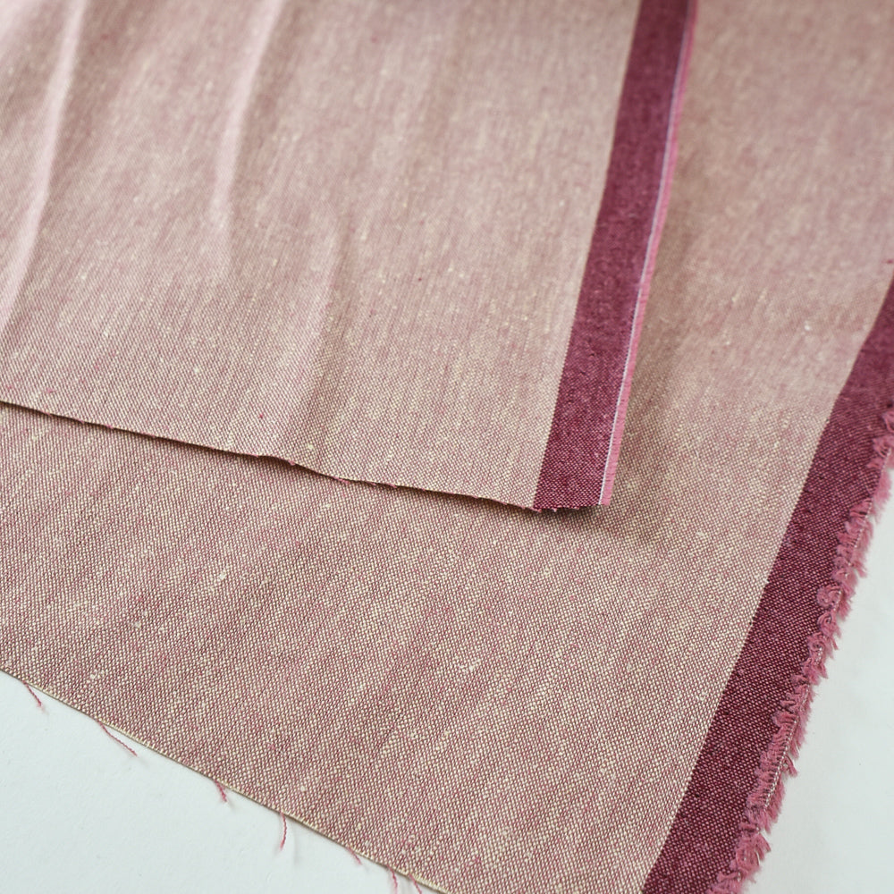 Yarn-Dyed Organic Cotton Chambray – Rosewood 1 yd