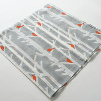 Birch Trees with Orange Birds Bandana