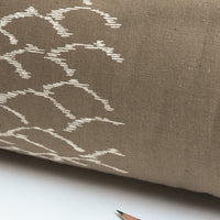 Persimmon Tannin-Dyed Cotton Kasuri – Ryukyu-Style Motif