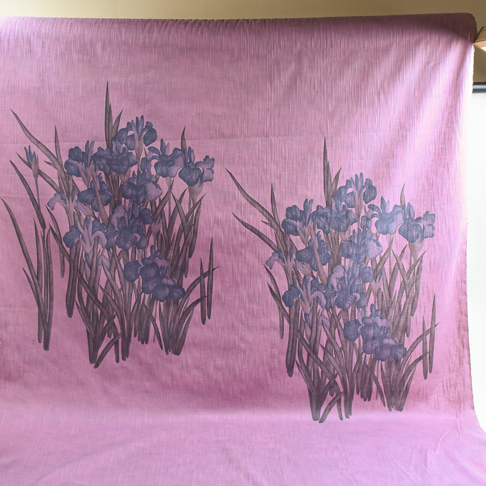 Botanically-Dyed Panel – Indigo Iris Garden