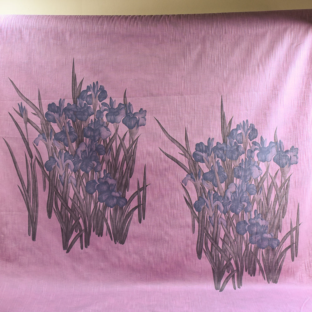 Botanically-Dyed Panel – Indigo Iris Garden