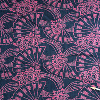 Botanically-Dyed Cotton - Fan Motif