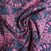Botanically-Dyed Cotton - Fan Motif