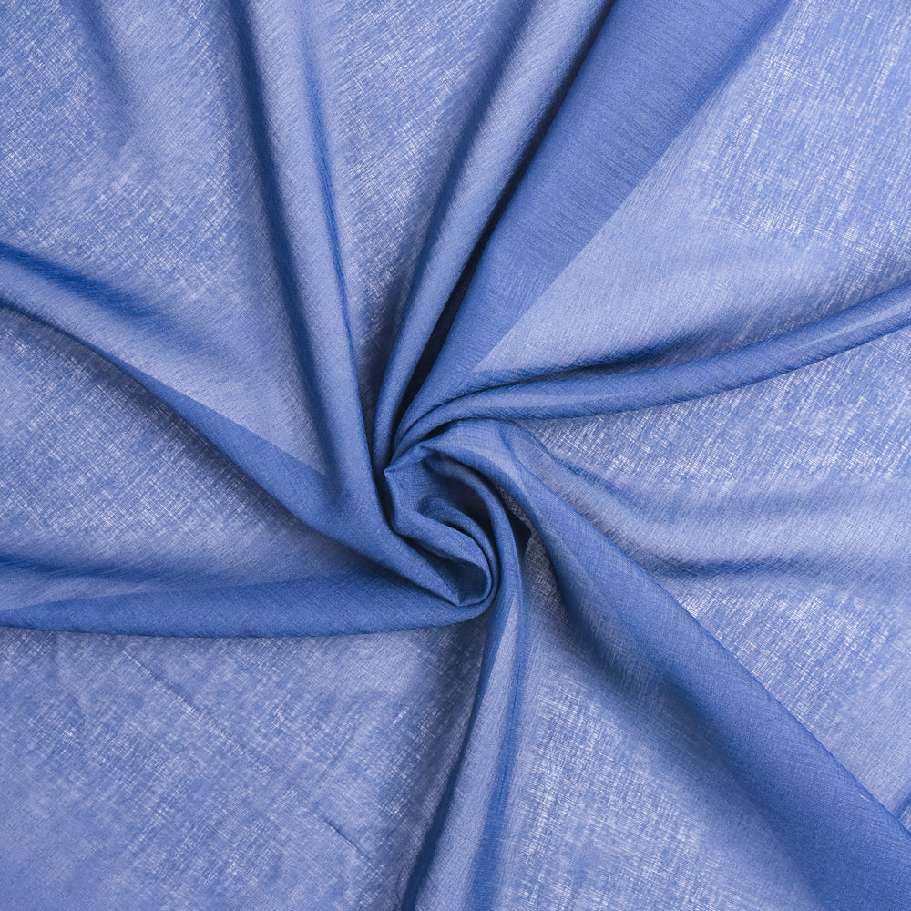 Indigo-Dyed Ultra-Thin, Sheer Cotton/Silk