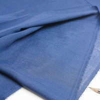Indigo-Dyed Ultra-Thin, Sheer Cotton/Silk