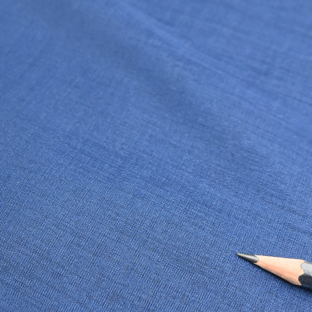 Indigo-Dyed Ultra-Thin, Sheer Cotton/Silk