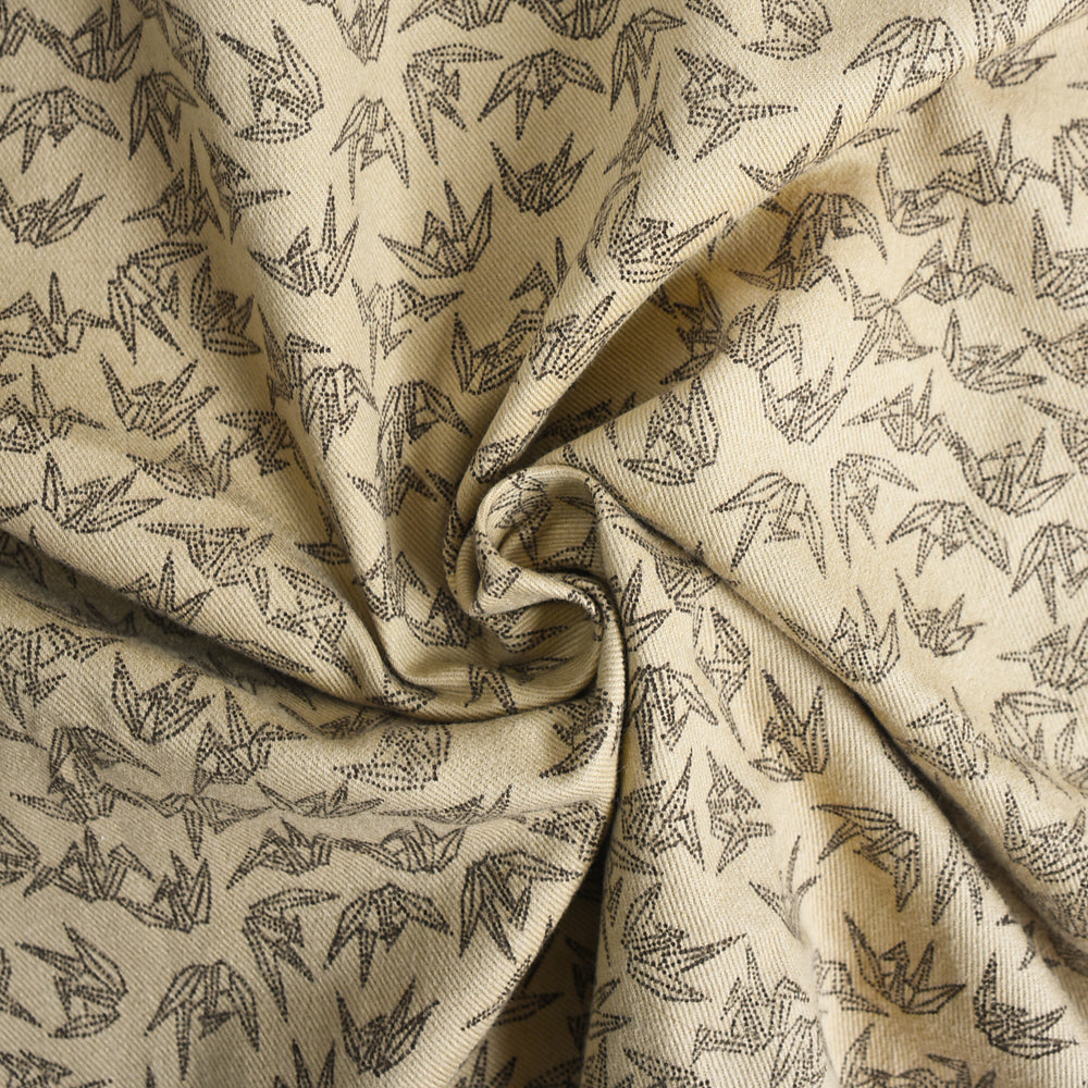 Origami Crane Cotton Twill Fabric