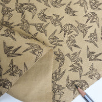 Origami Crane Cotton Twill Fabric