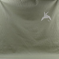 Artist-Signed Origami Crane Cotton Panel – Sage Green