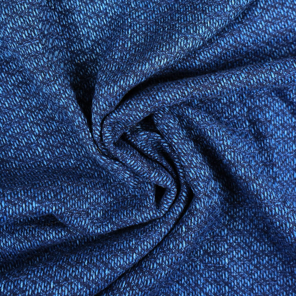 Indigo-Dyed Maya Check Slub Cotton