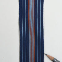 Blue w/Burgundy & Light Blue Striped Rayon Grosgrain Ribbon - 1-3/4" - 36yd Roll