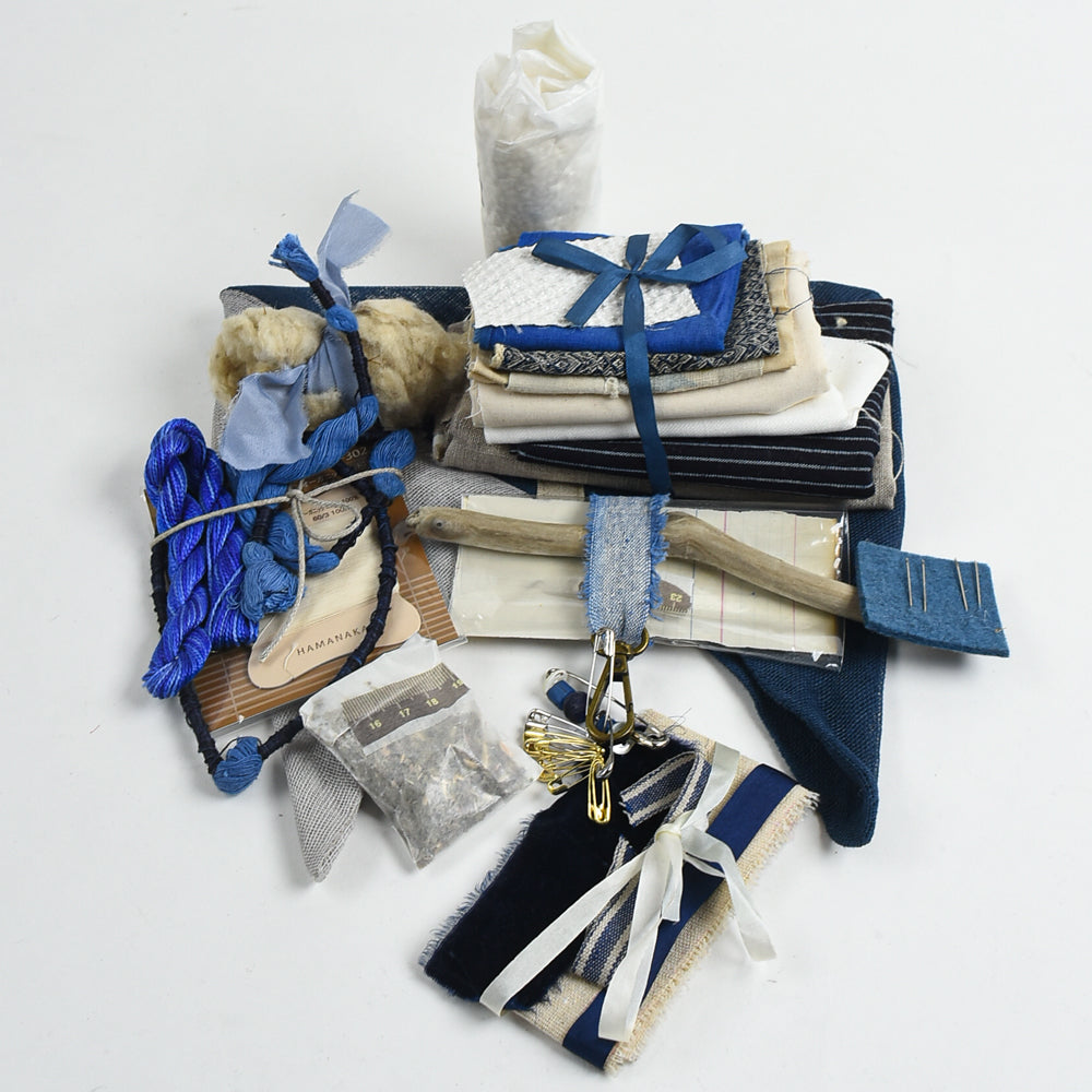 Slow Stitching Set - Indigo & Driftwood
