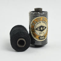 Cousin Frères Gloria No. 100 Waxed Linen Thread – Black