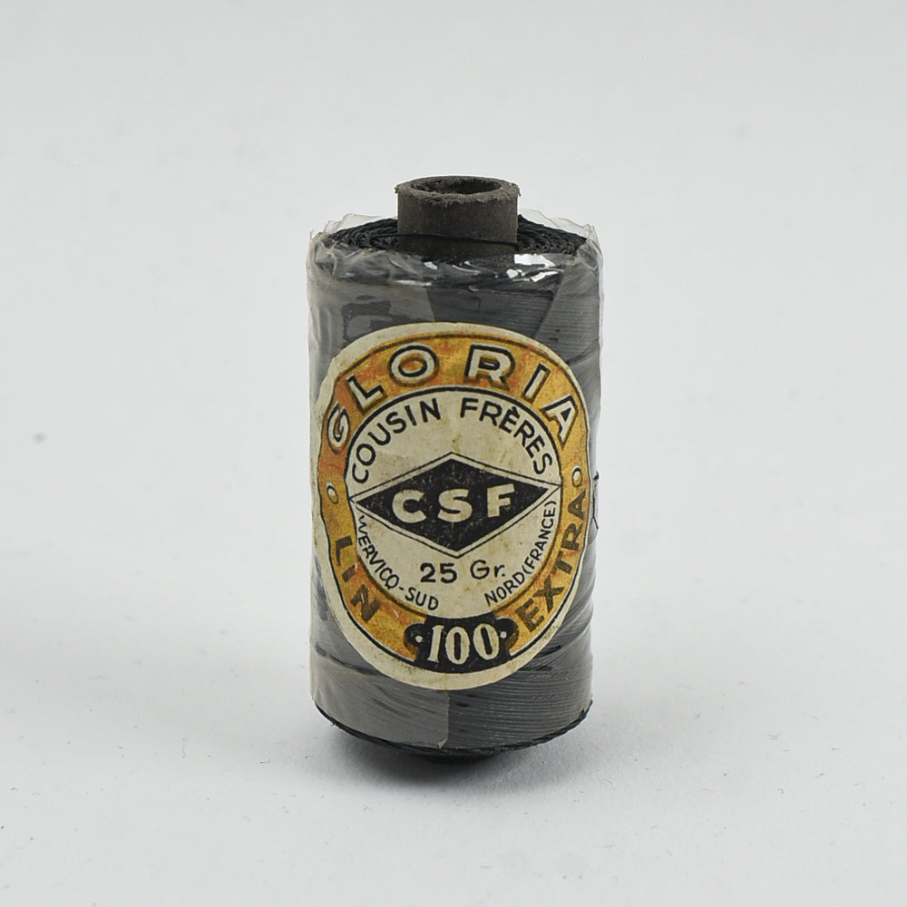 Cousin Frères Gloria No. 100 Waxed Linen Thread – Black
