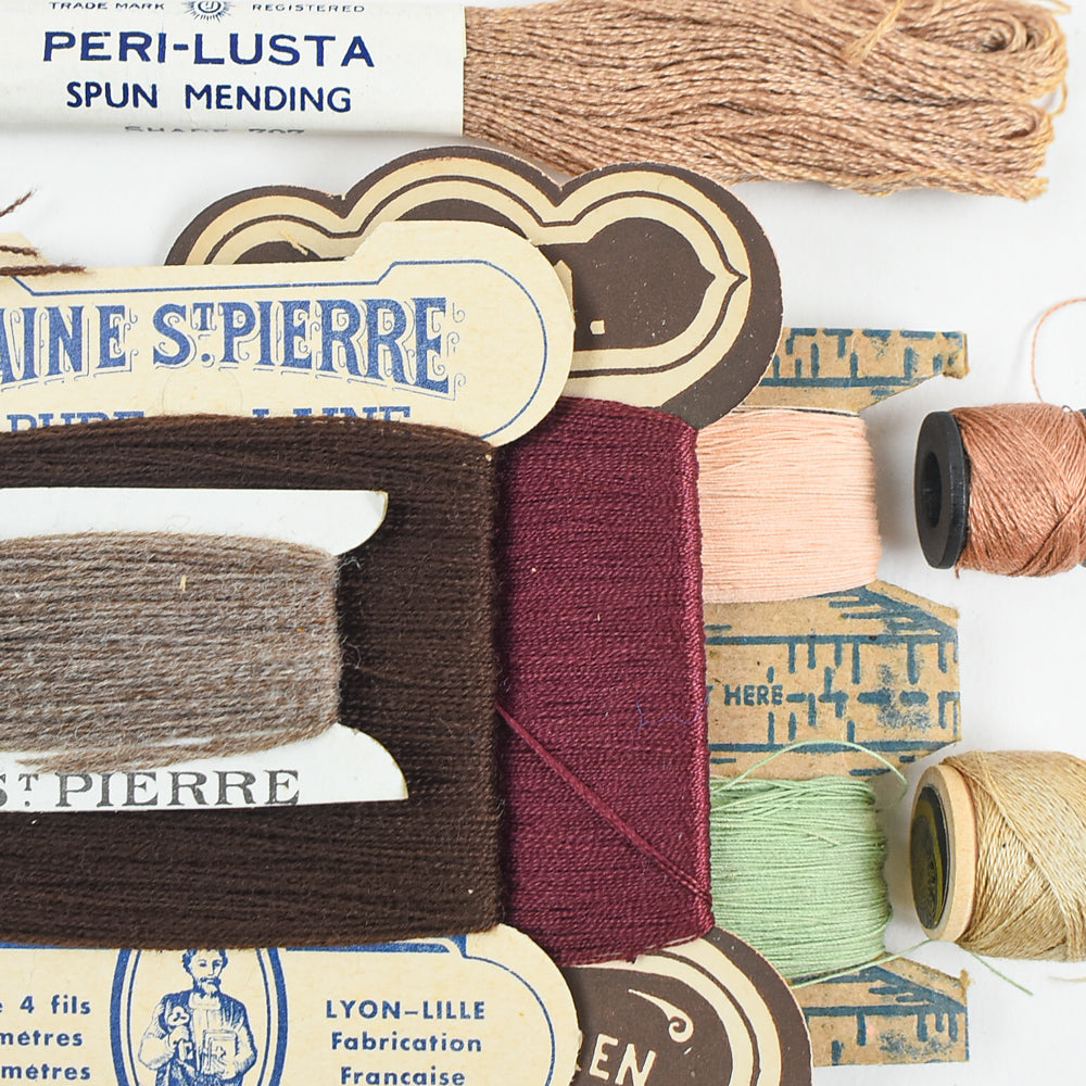 Vintage Darning Thread Collections - Earthy Blush