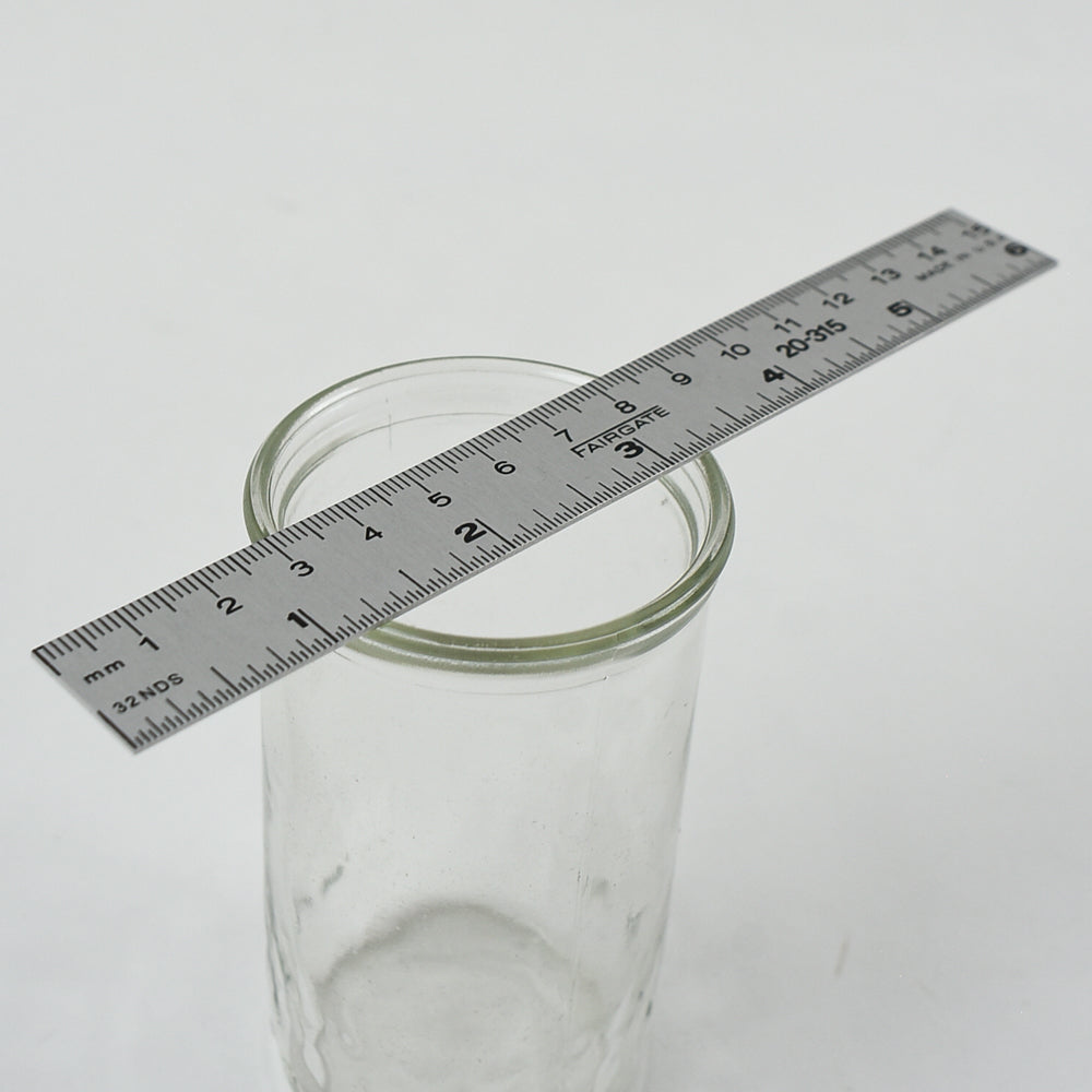 Straight Edge Metal Ruler - Inches/Metric - 6" X 3/4"