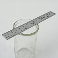 Straight Edge Metal Ruler - Inches/Metric - 6" X 3/4"