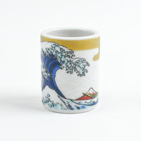 Kutani Magnetic Pin Holder, Hokusai Great Wave