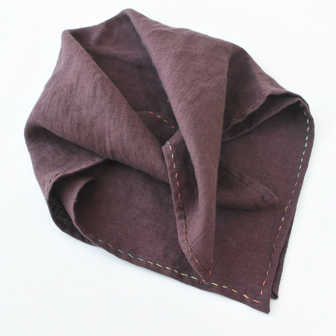Linen Bandana, Oxblood