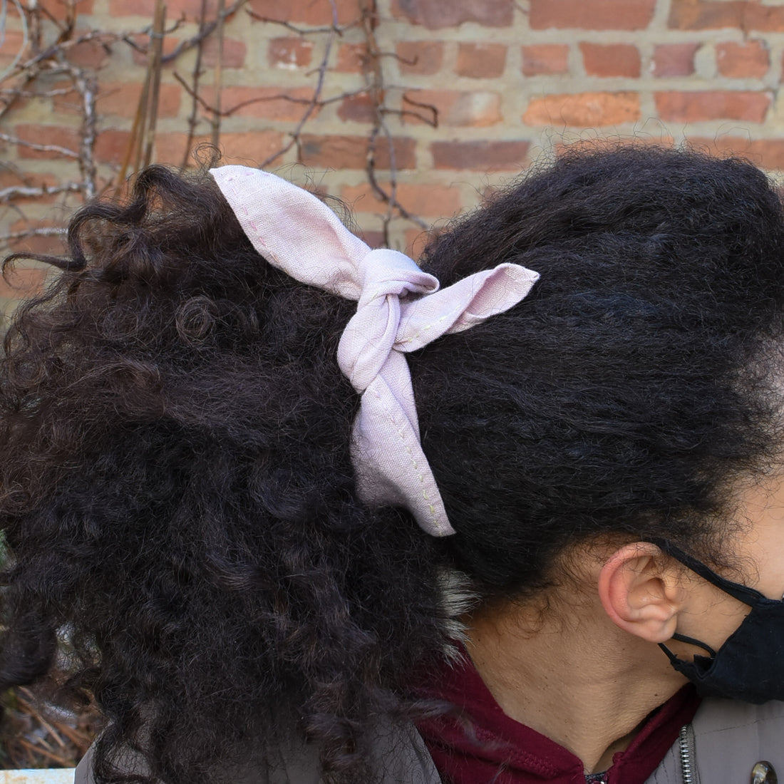 Linen Bandana, Petrova Pink