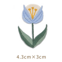 Blue Tulip Flower Patch